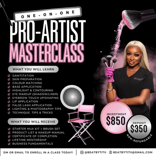 Advanced 1:1 - Makeup Artistry for Aspiring MUAs
