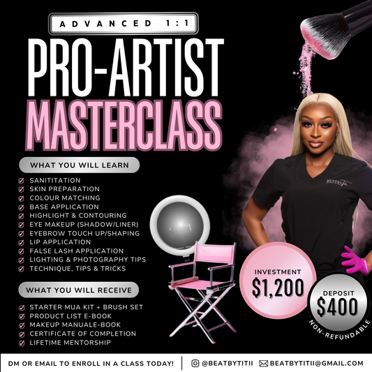 Advanced 1:1 Makeup Artistry — For Aspiring MUAs