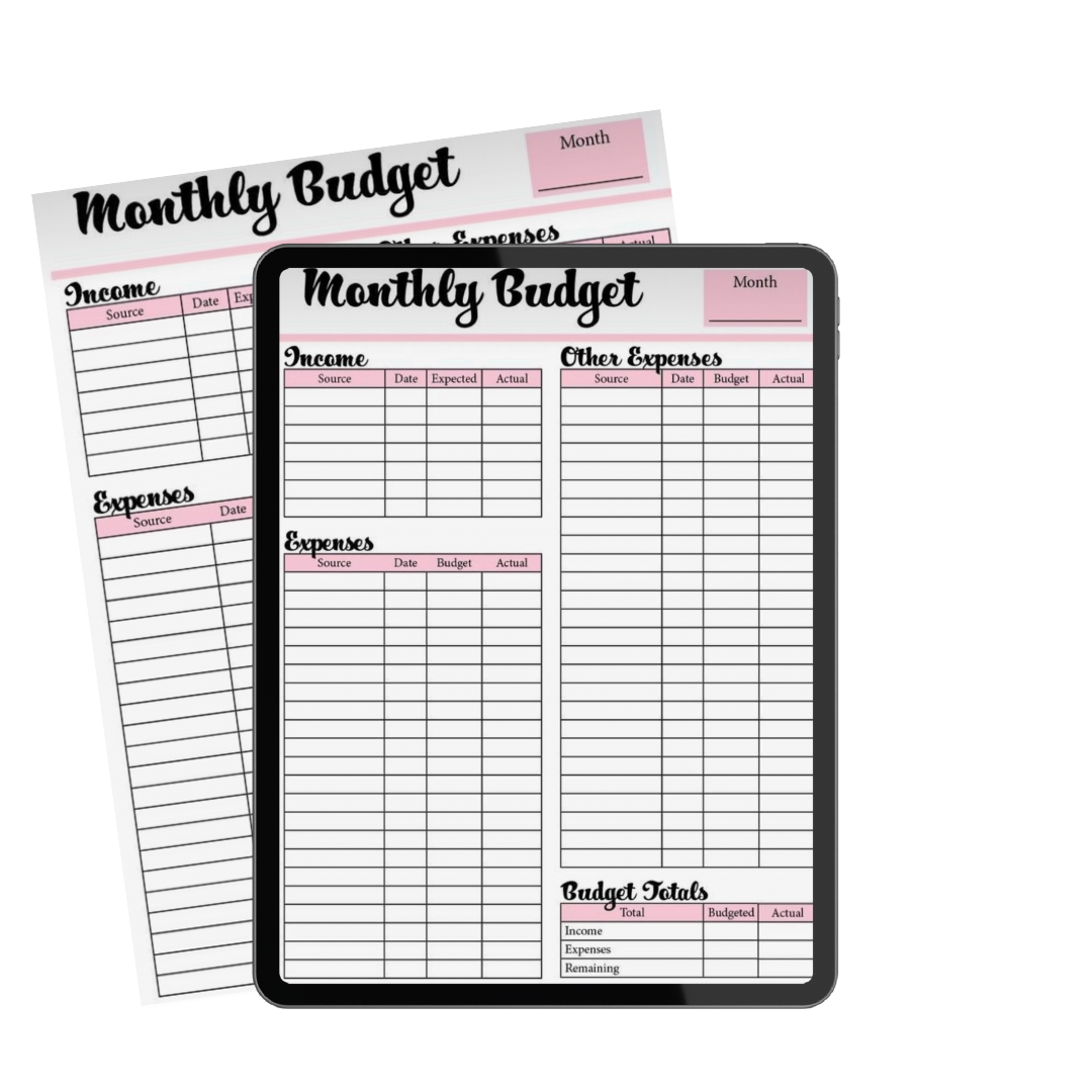 Monthly Budget Template